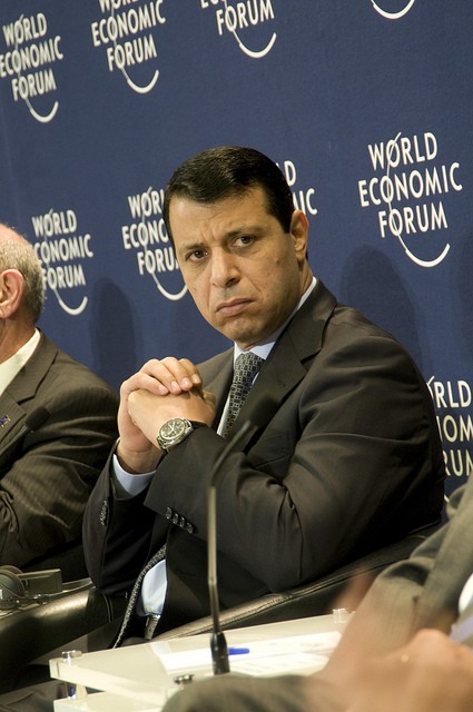 Mohammed Dahlan au Forum économique mondial, à Marrakech, en 2010.
