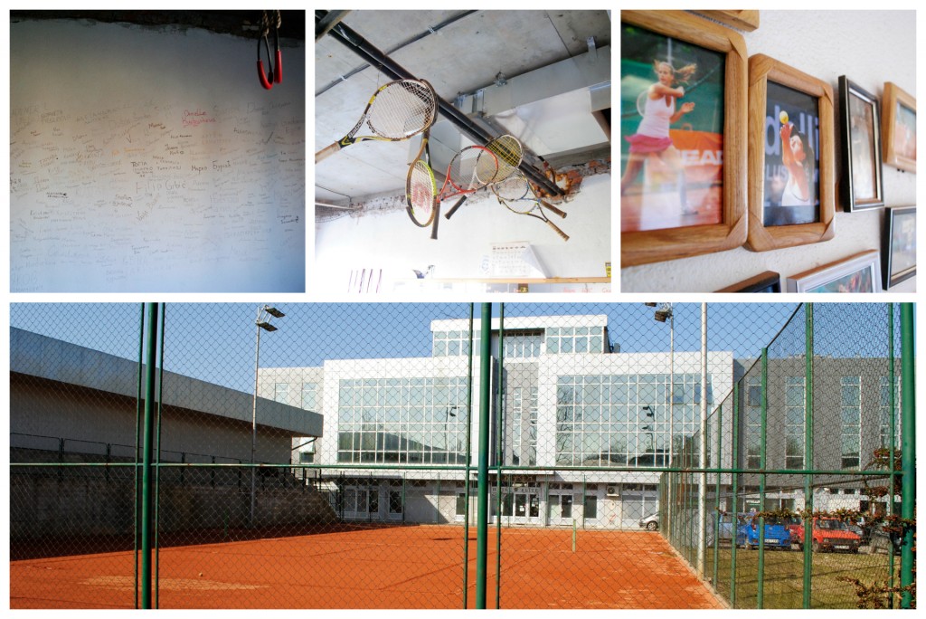 Les installations de l'académie de tennis de Novi Sad