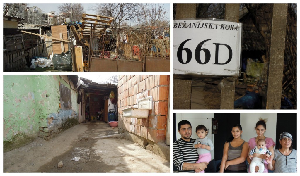 Bidonville de Bežanijska Kosa composé notamment de réfugiés du Kosovo